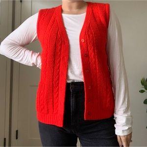 Vintage Raje LTD. Red sweater vest